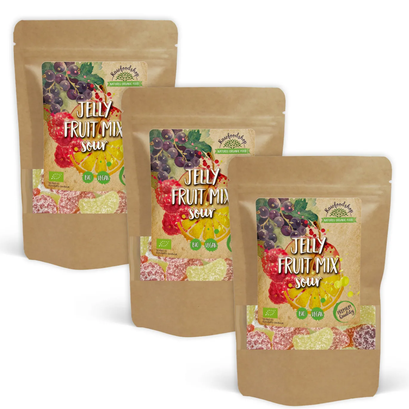 Godis Fruktmix EKO 100g x 3 paket
