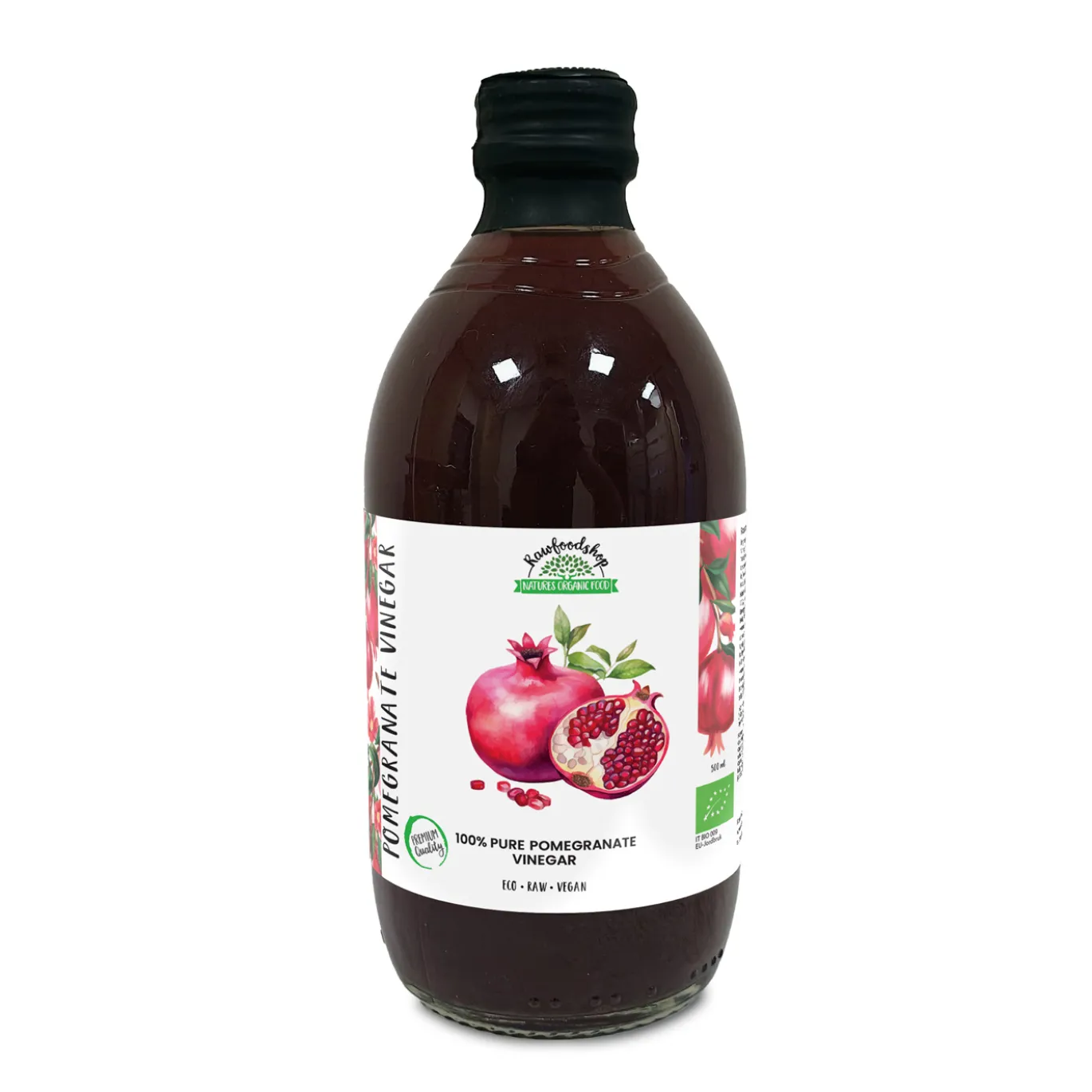 Granatäpple Vinäger Ofiltrerad EKO 500ml