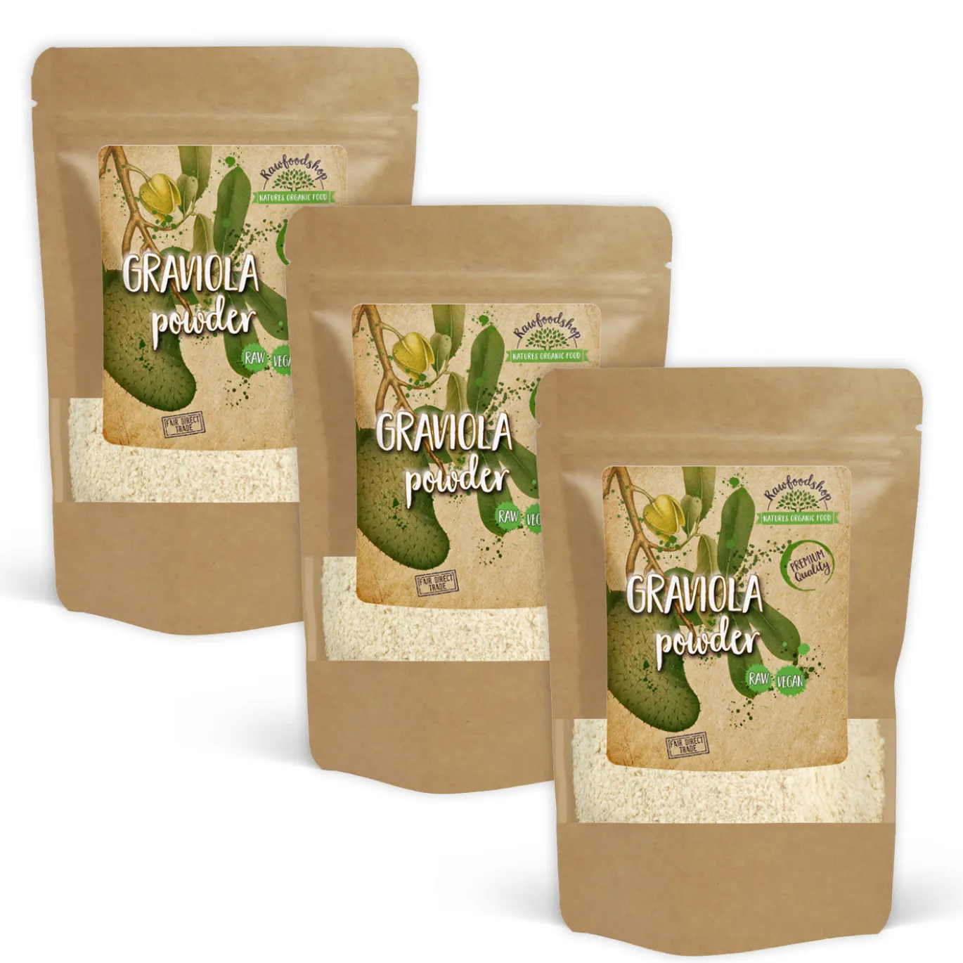 Graviola pulver 125g x 3 paket