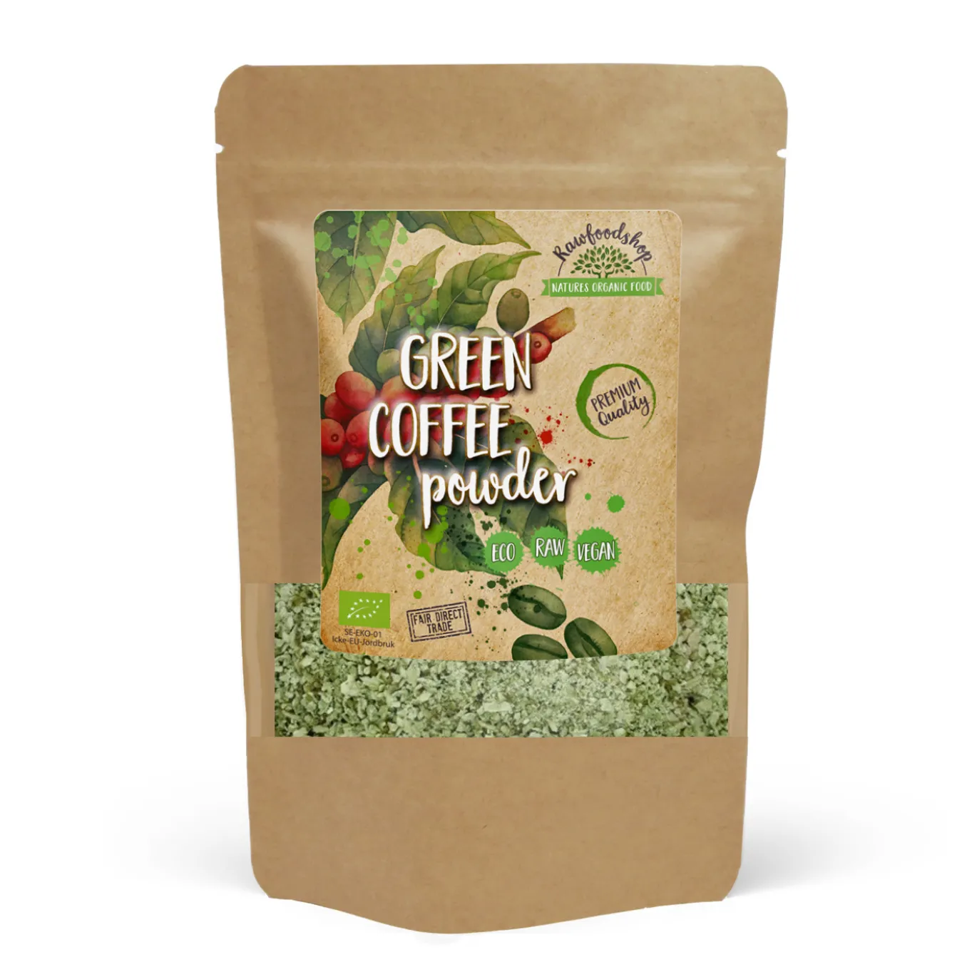 Grönt Kaffe Pulver EKO 125g