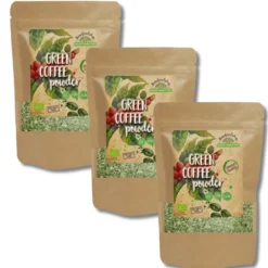 Grönt Kaffe Pulver EKO 250g x 3 paket