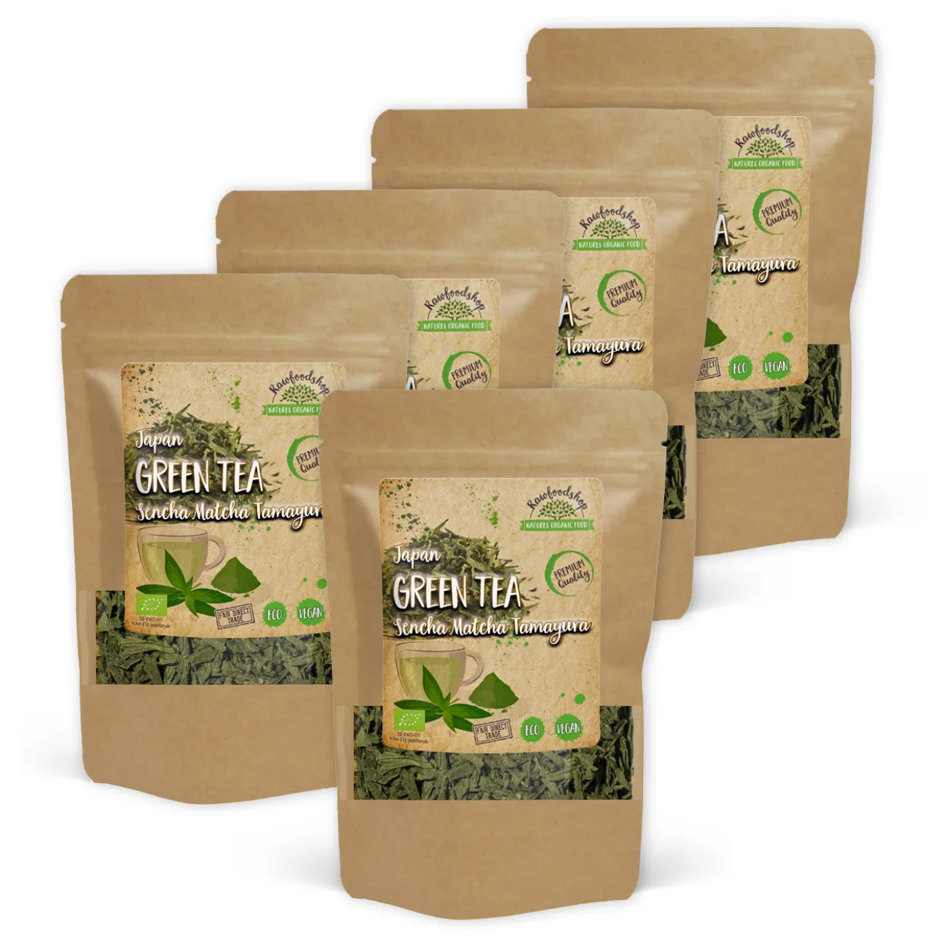 Grönt te, Sencha Matcha Tamayura EKO 50g x 5 paket