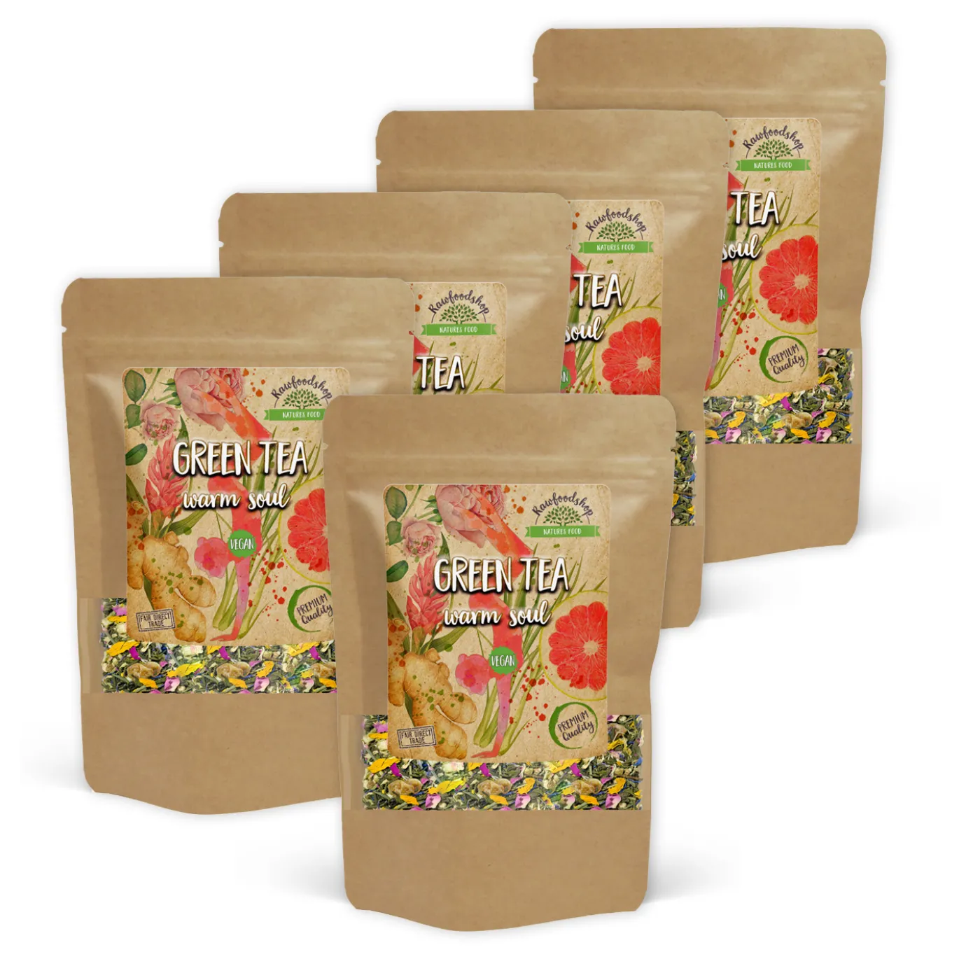 Grönt te Warm Soul 50g x 5 paket