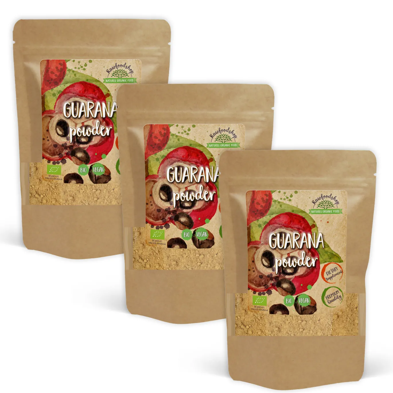 Guarana Pulver EKO 125g x 3 paket