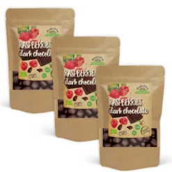 Hallon i Mörk Choklad EKO 100g x 3 paket