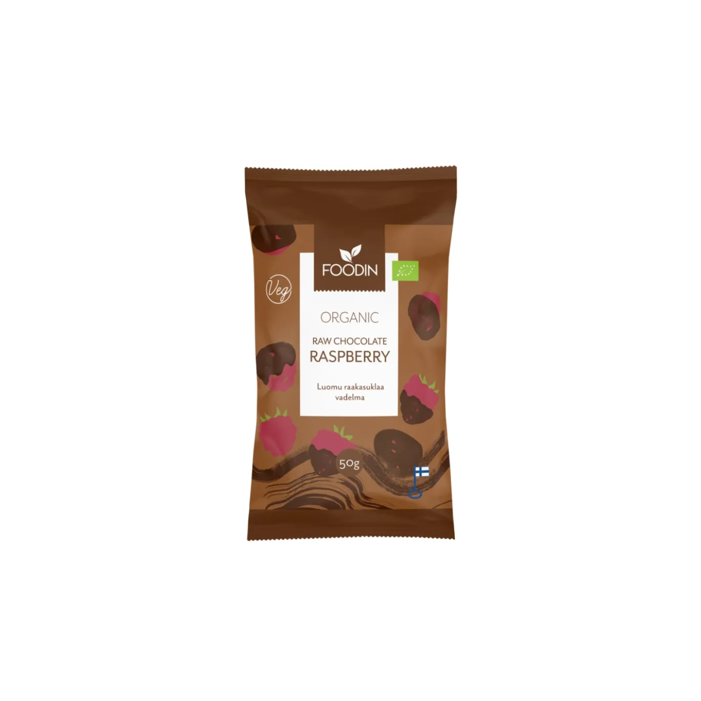 Hallon i Råchoklad EKO 50g
