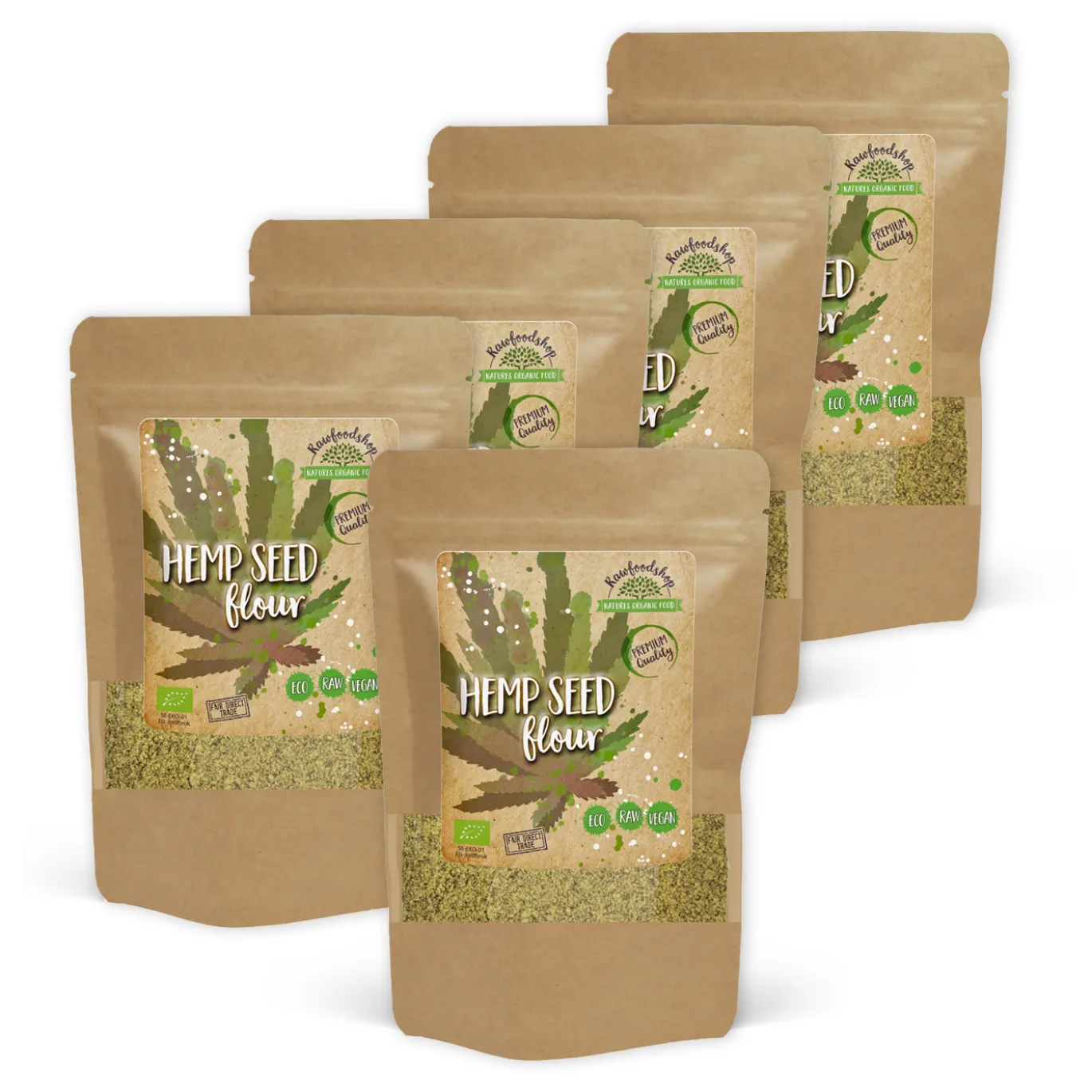 Hampafrömjöl EKO 250g x 5 paket