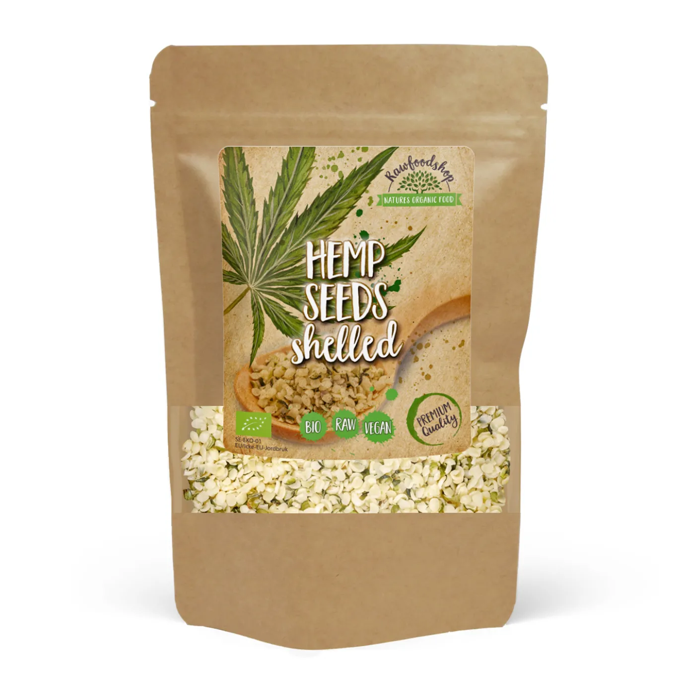 Hampafrön Skalade EKO 1kg