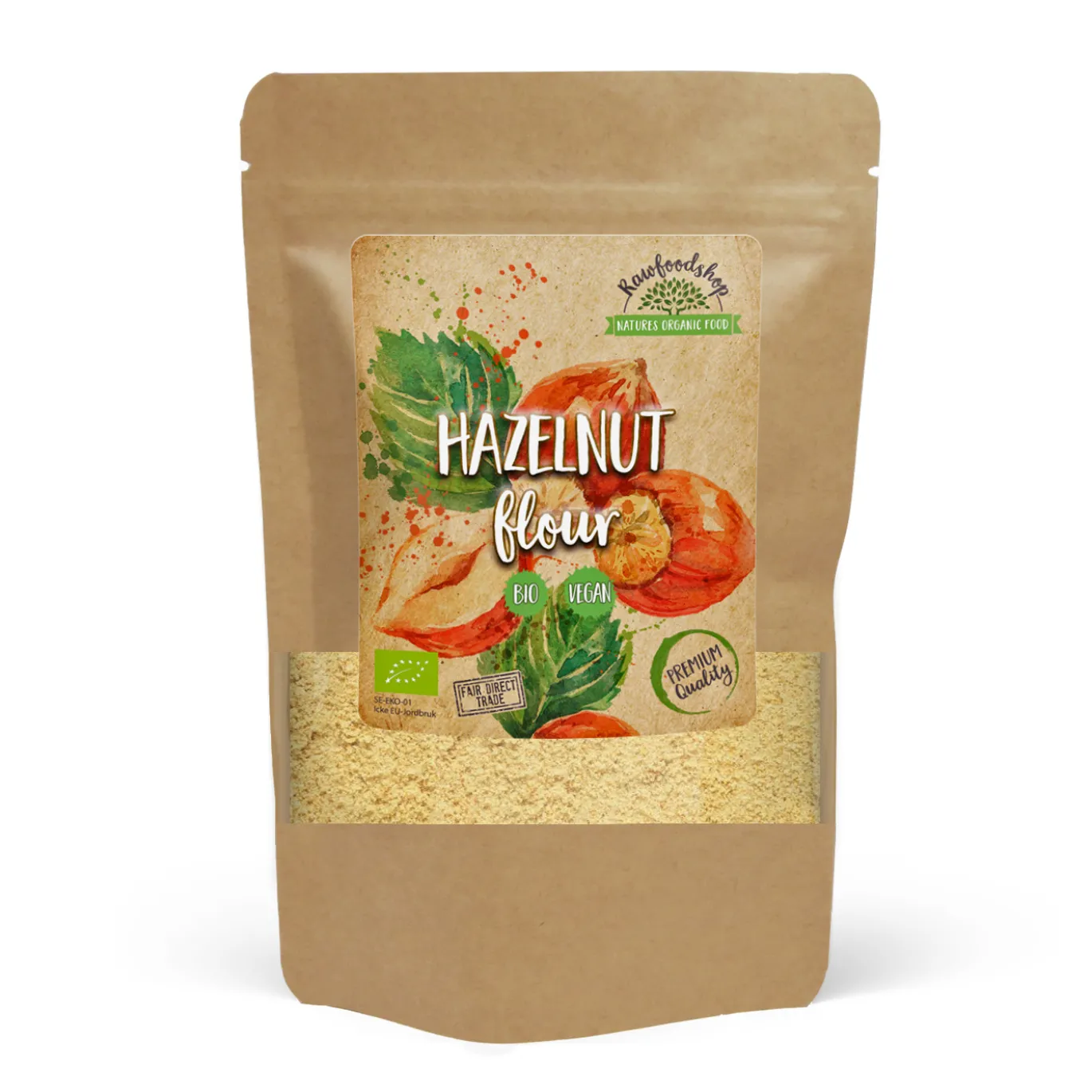 Hasselnötsmjöl Rostat EKO 500g