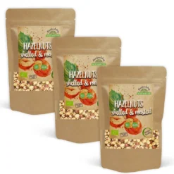 Hasselnötter skalade och rostade EKO 200g x 3 paket