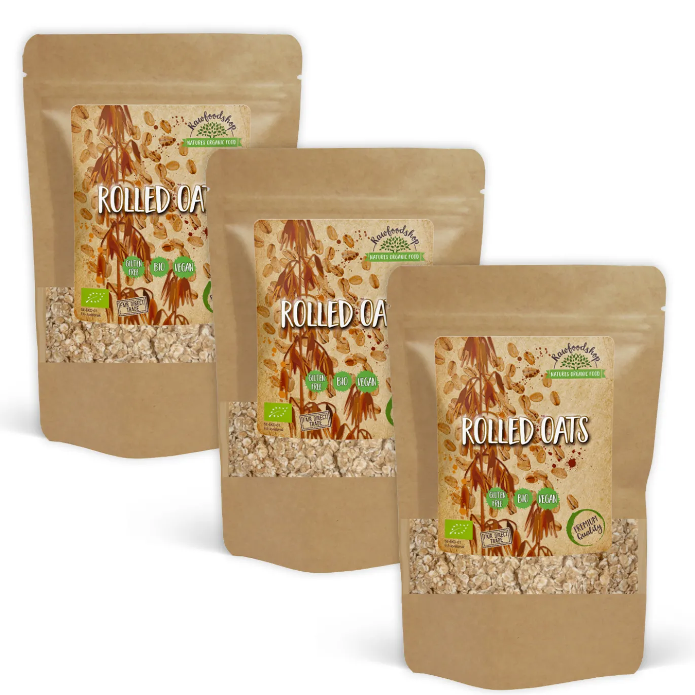 Havregryn Glutenfritt EKO 1kg x 3 paket