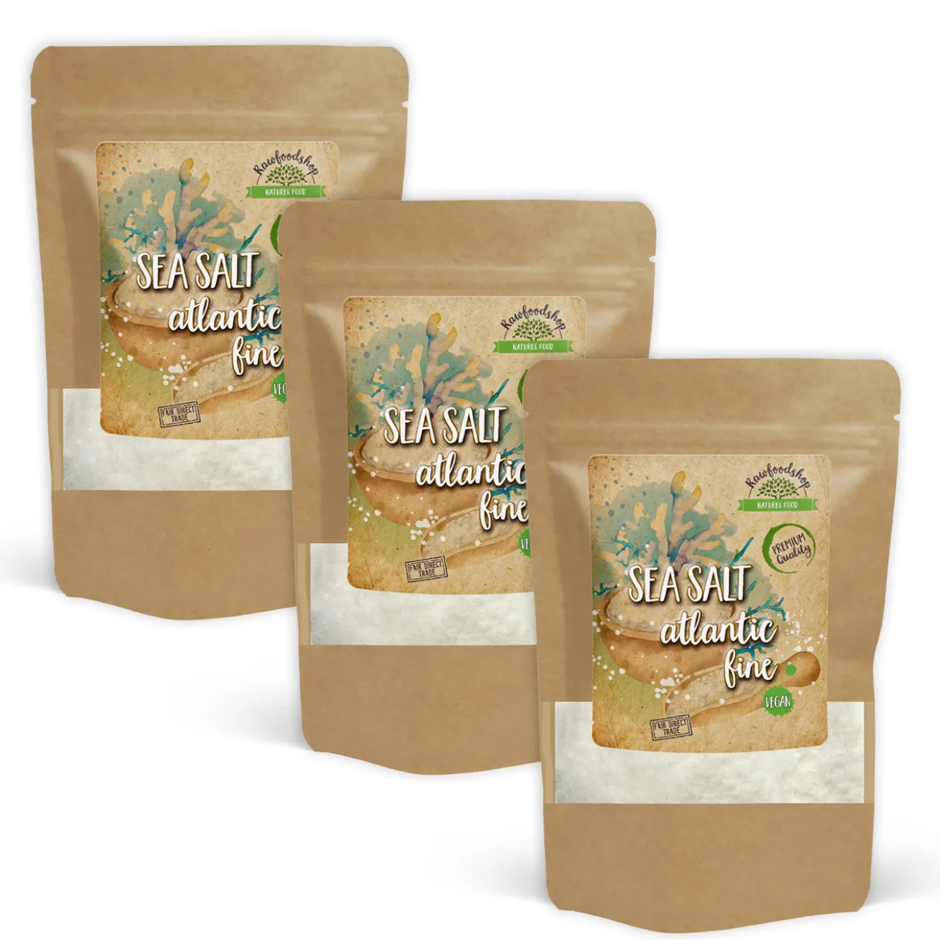 Havssalt Atlanten Finmalt 500g x 3 paket
