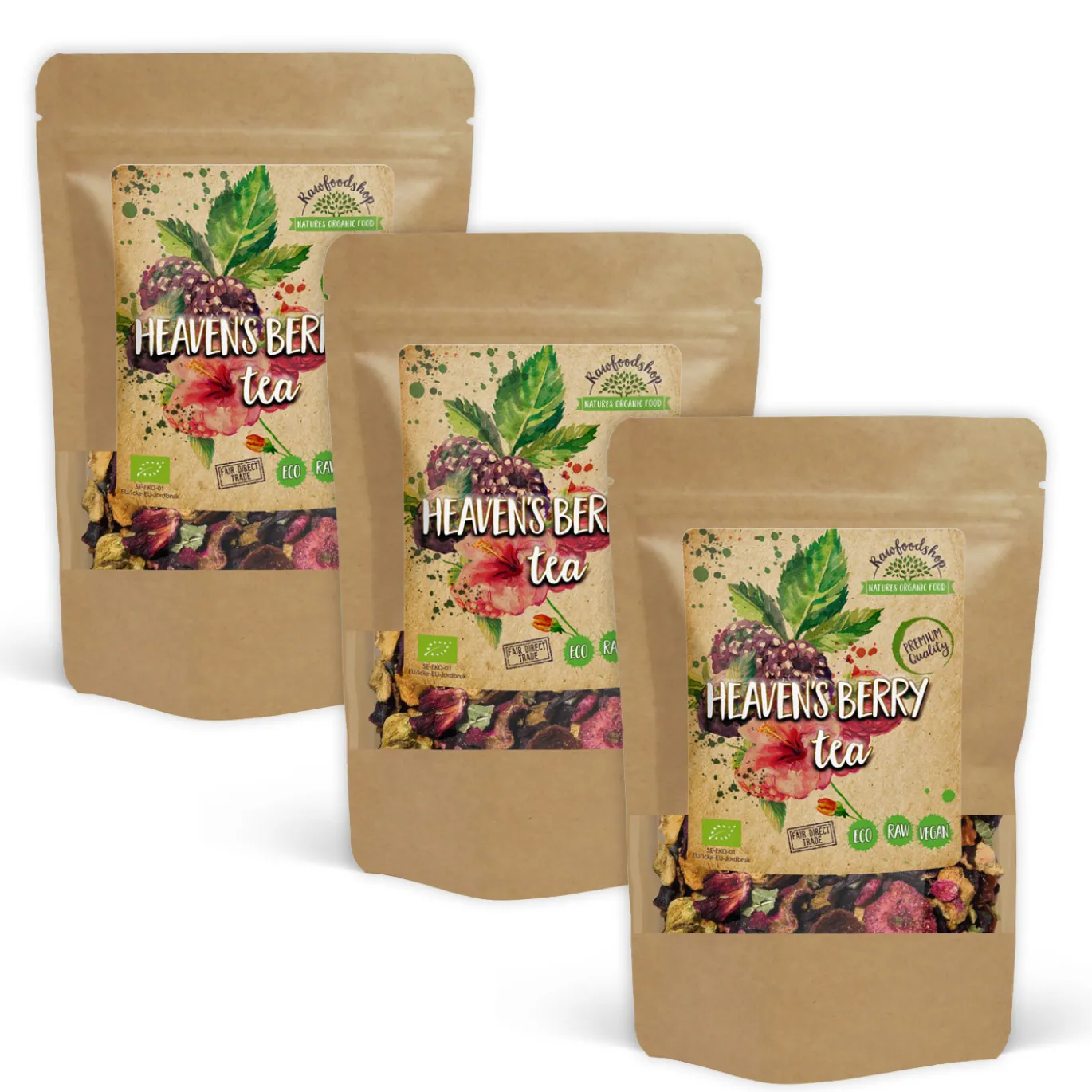 Heaven's Berry Te EKO 50g x 3 paket