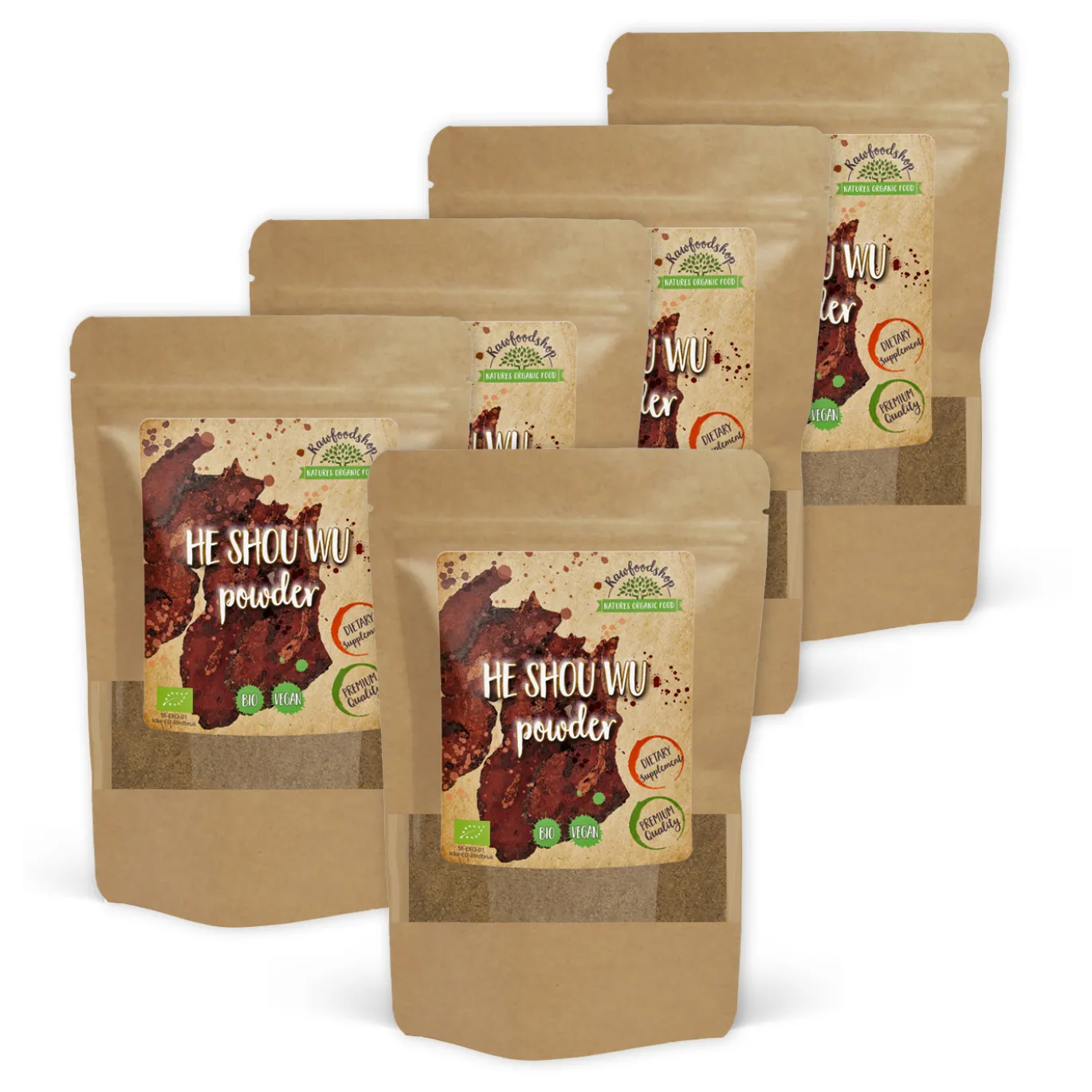 He Shou Wu Pulver EKO 250g x 5 paket