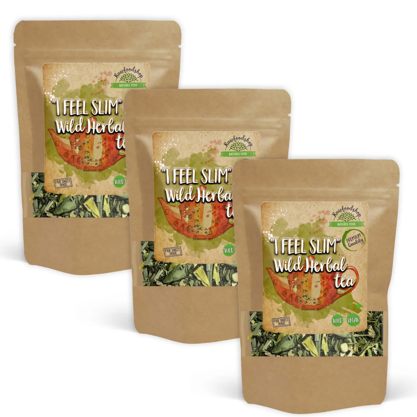 I Feel Slim Vild Örtte 100g x 3 paket