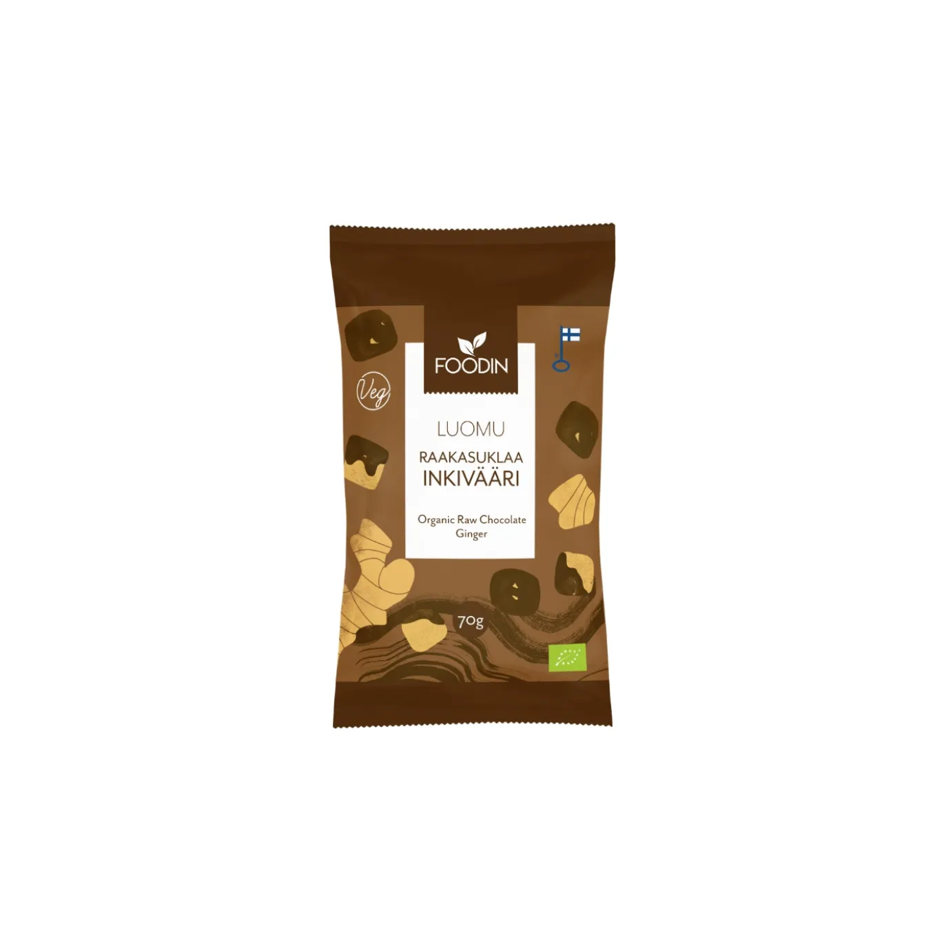 Ingefära i Råchoklad EKO 70g