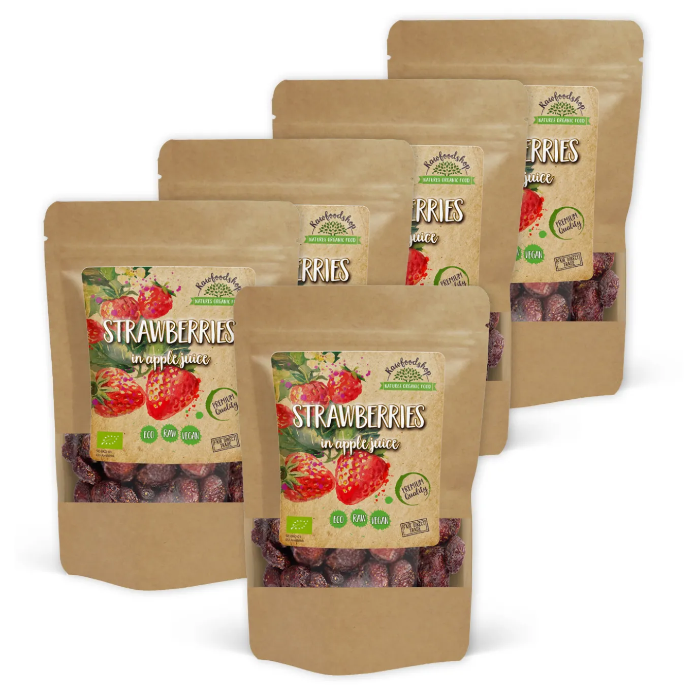 Jordgubbar EKO 100g x 5 paket