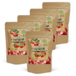 Jordgubbar Frystorkade Skivor EKO 50g x 5 paket