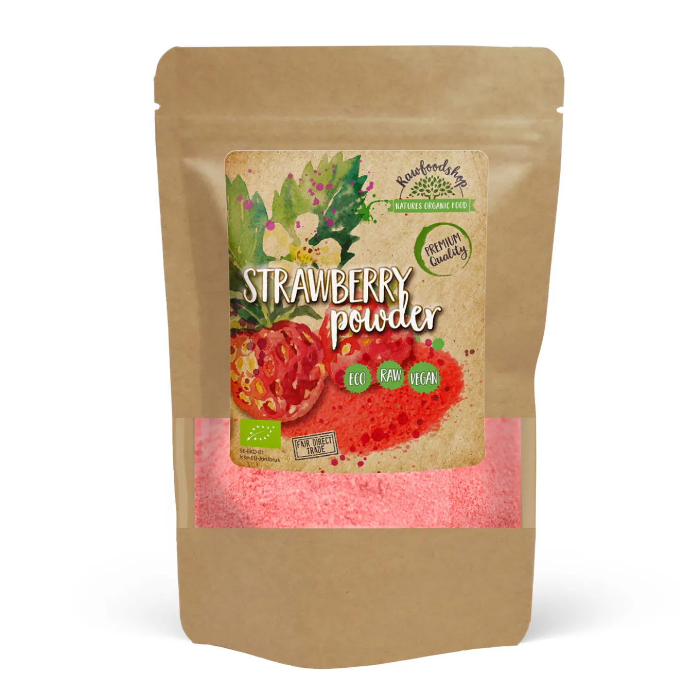 Jordgubbspulver Frystorkat EKO 250g