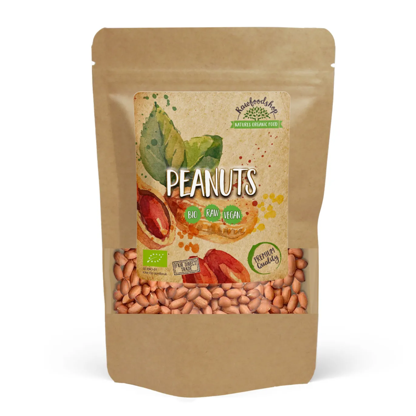 Jordnötter Premium RAW EKO 1kg