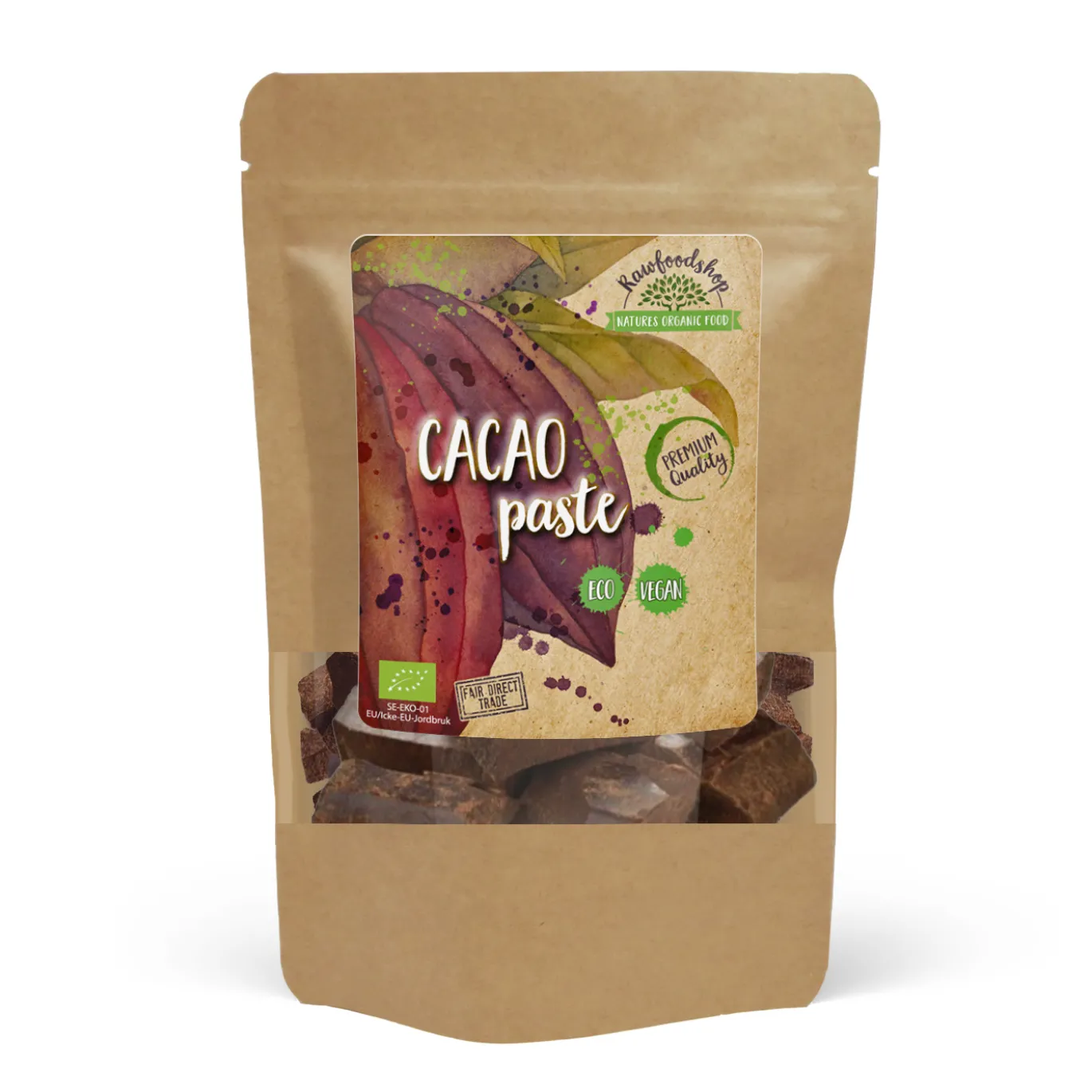 Kakaomassa 100% EKO 500g