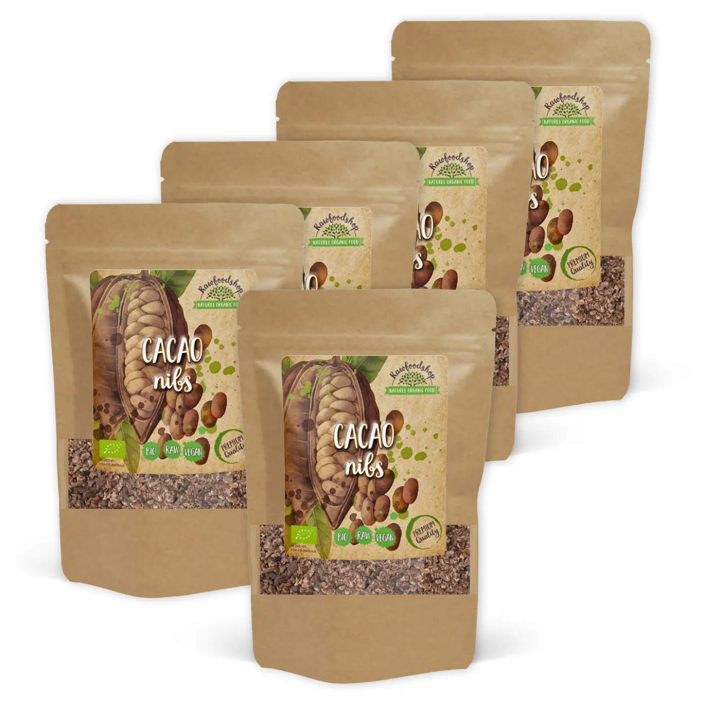 Kakaonibs RAW EKO 1kg x 5 paket