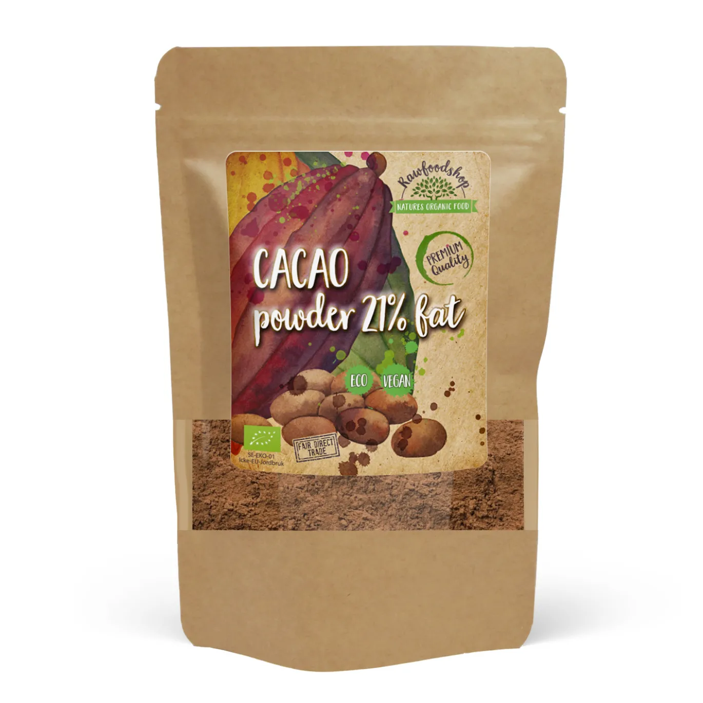 Kakaopulver 21% EKO 500g