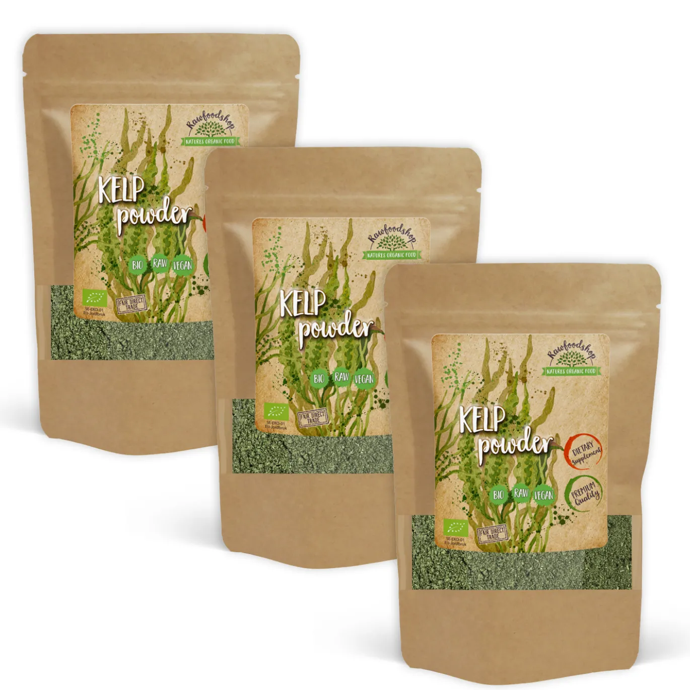 Kelp Pulver EKO 250g x 3 paket