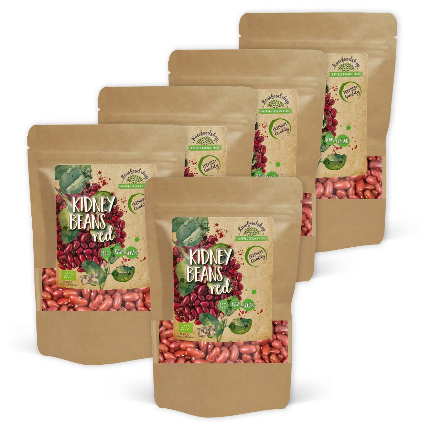 Kidneybönor Röda EKO 1kg x 5 paket