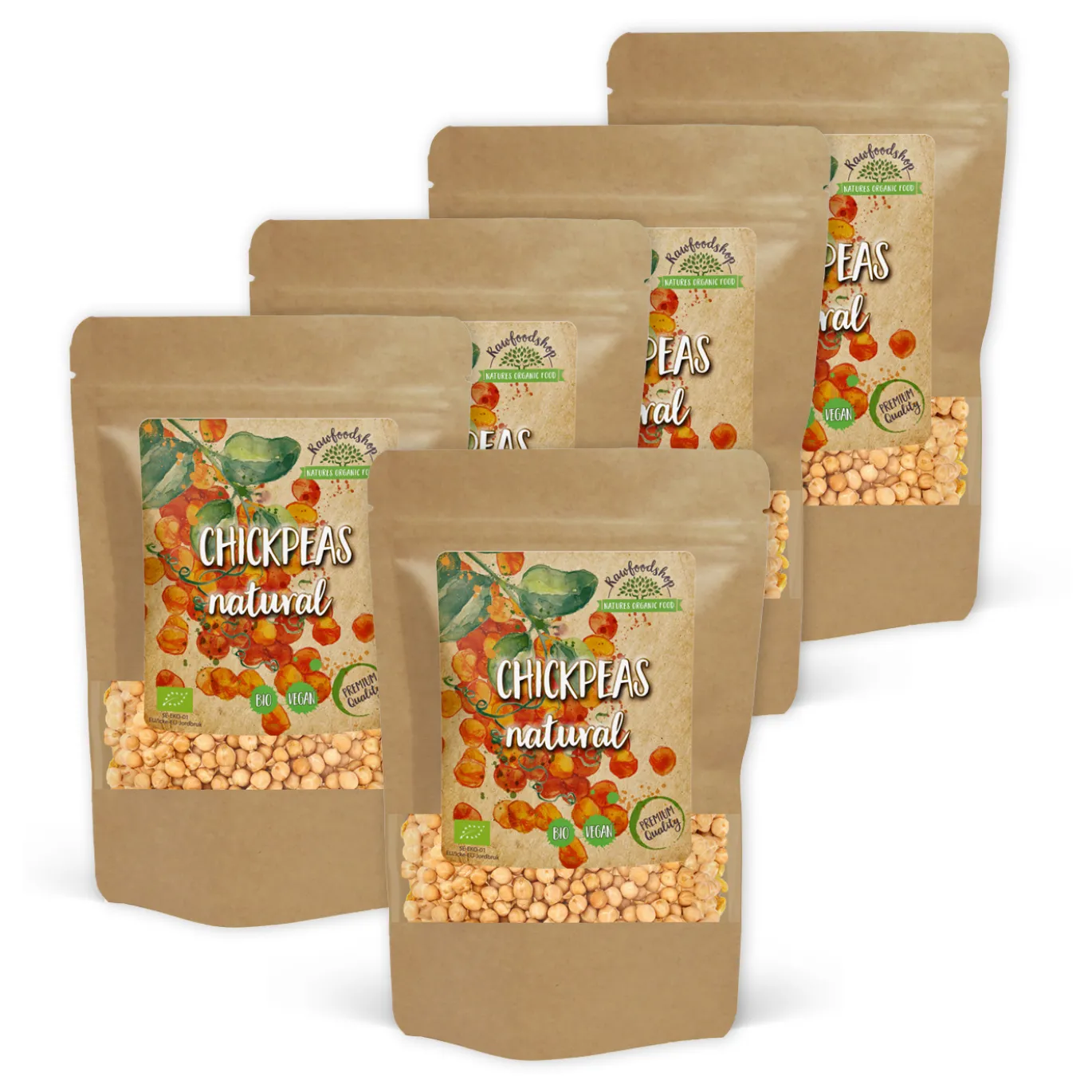 Kikärtor Hela EKO 500g x 5 paket