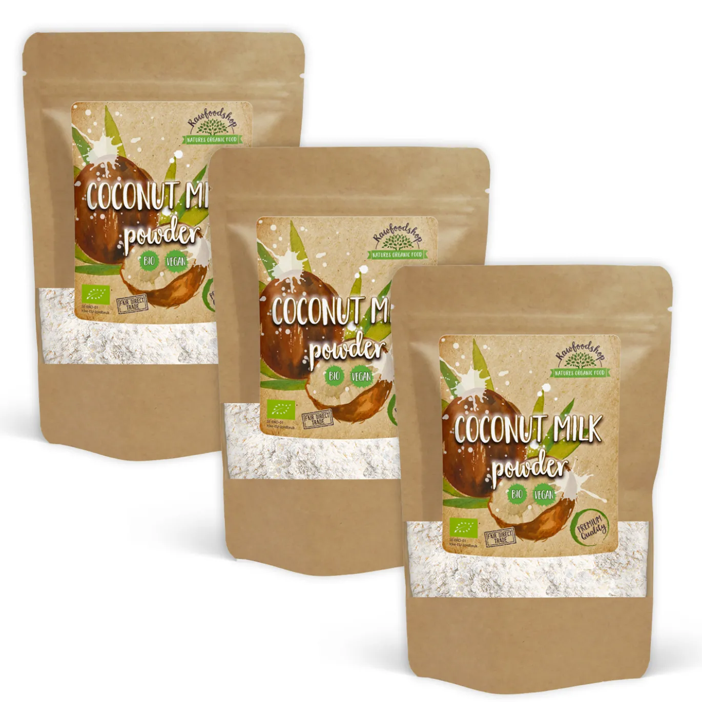 Kokosmjölk Pulver EKO 500g x 3 paket