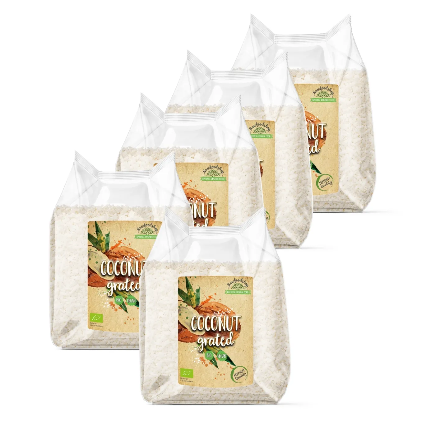 Kokos Riven Premium EKO 500g x 5 paket