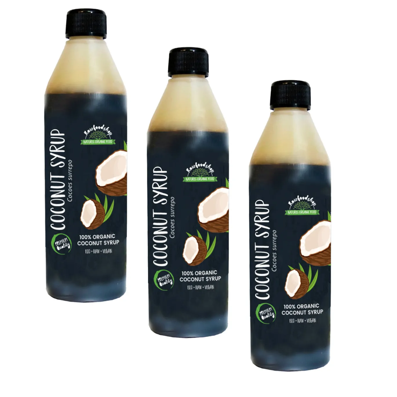 Kokossirap EKO 250ml x 3 flaskor