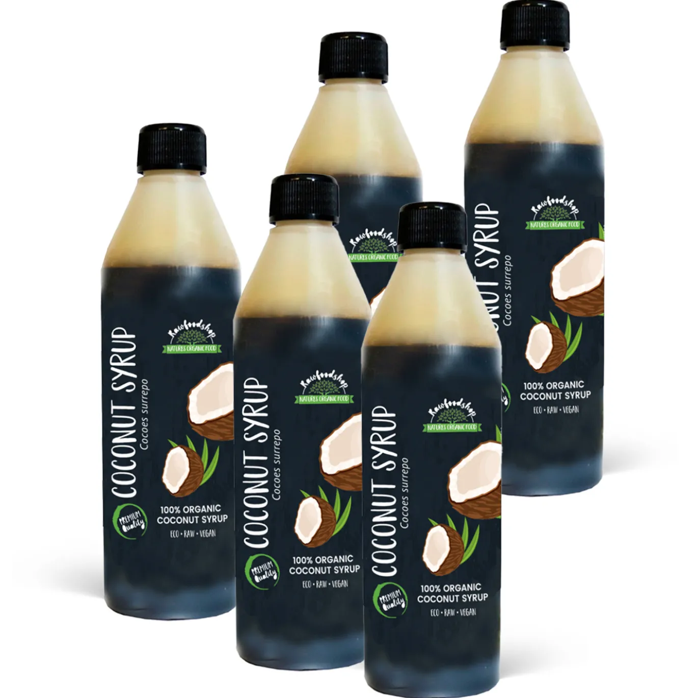 Kokossirap EKO 250ml x 5 flaskor