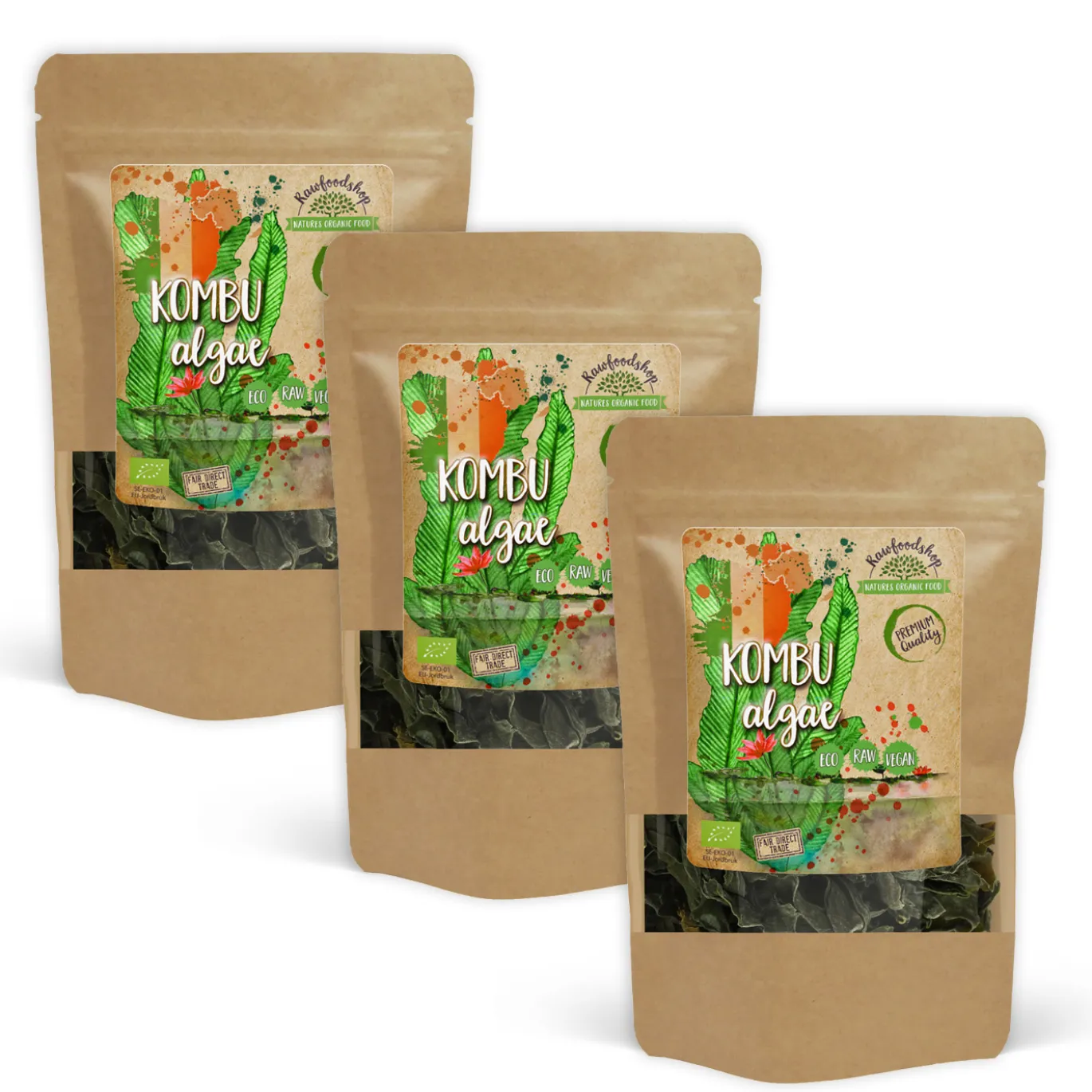 Kombu Alger EKO 125g x 3 paket