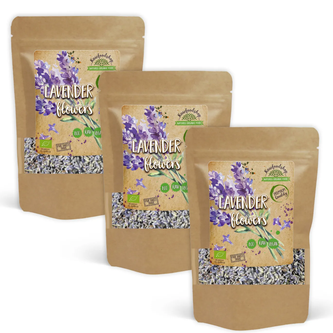 Lavendelblommor EKO 50g x 3 paket
