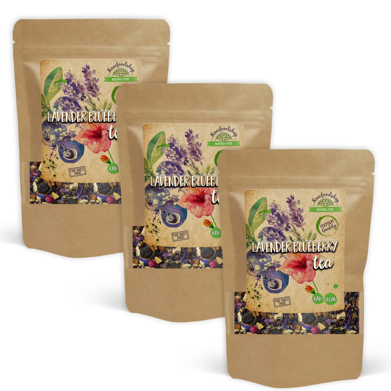 Lavender Blueberry Te 50g x 3 paket