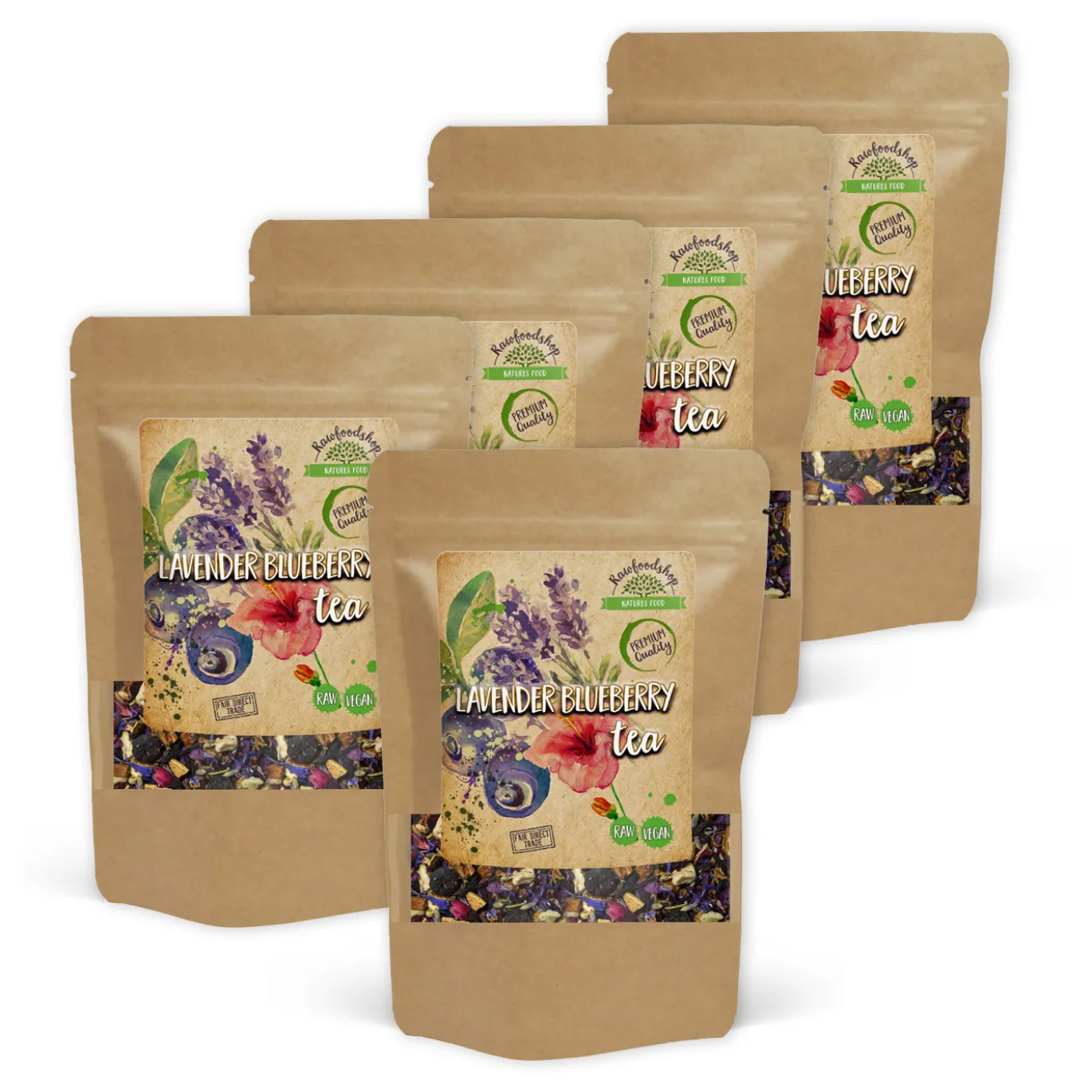 Lavender Blueberry Te 50g x 5 paket