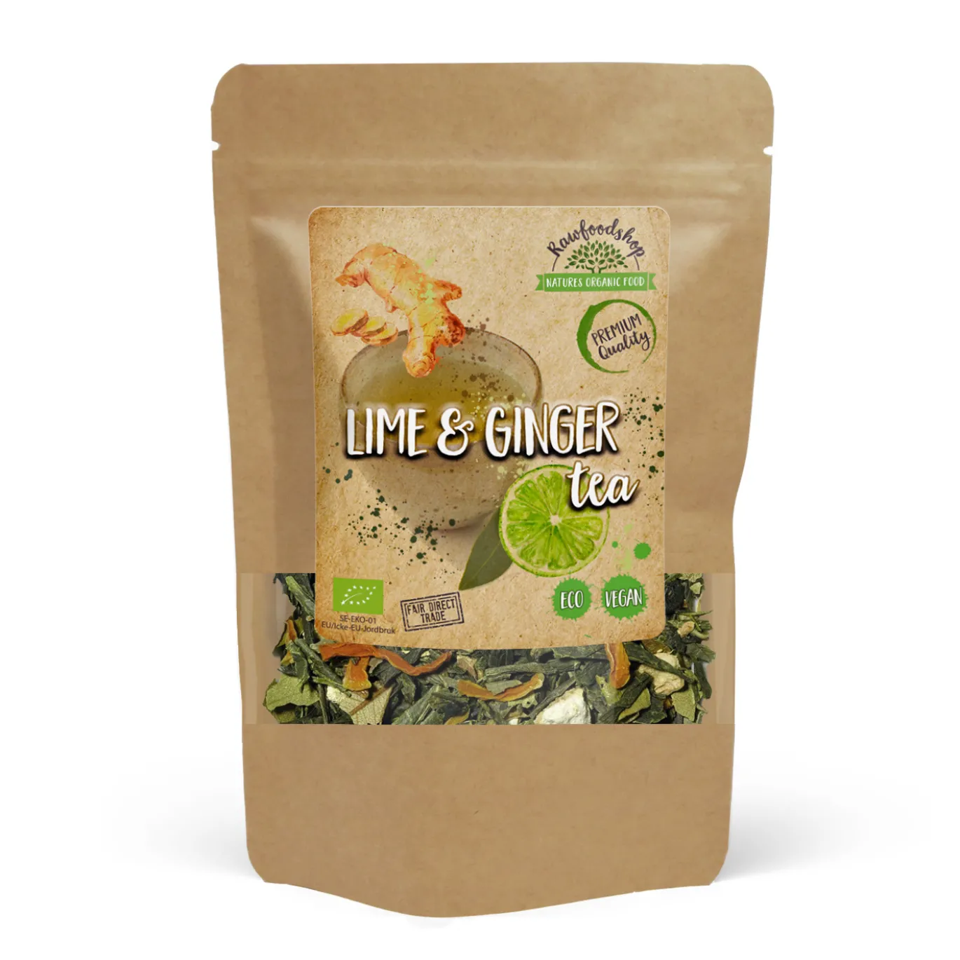Lime och Ingefära Te EKO 100g