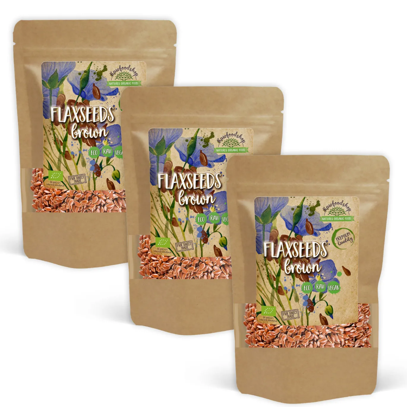 Linfrön Bruna EKO 500g x 3 paket