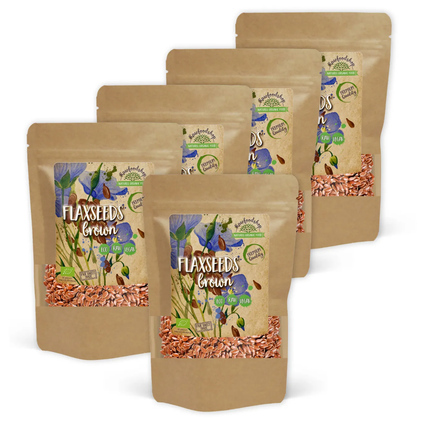 Linfrön Bruna EKO 500g x 5 paket