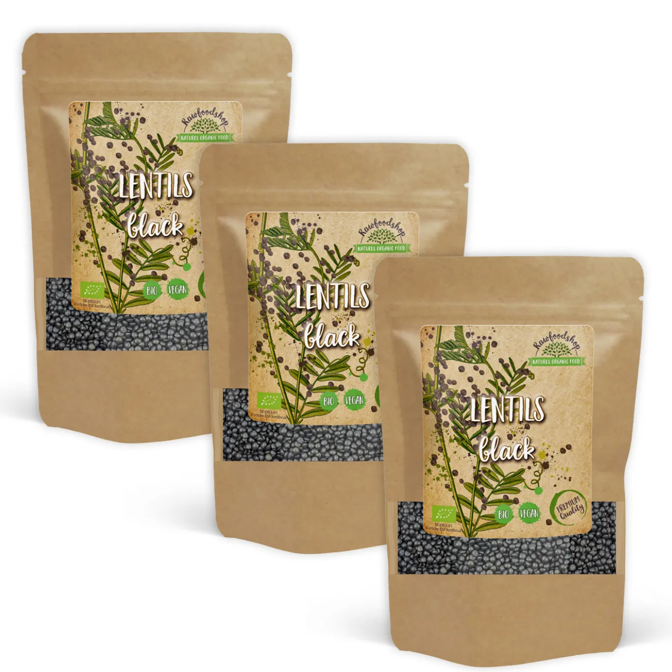 Linser Svarta EKO 500g x 3 paket