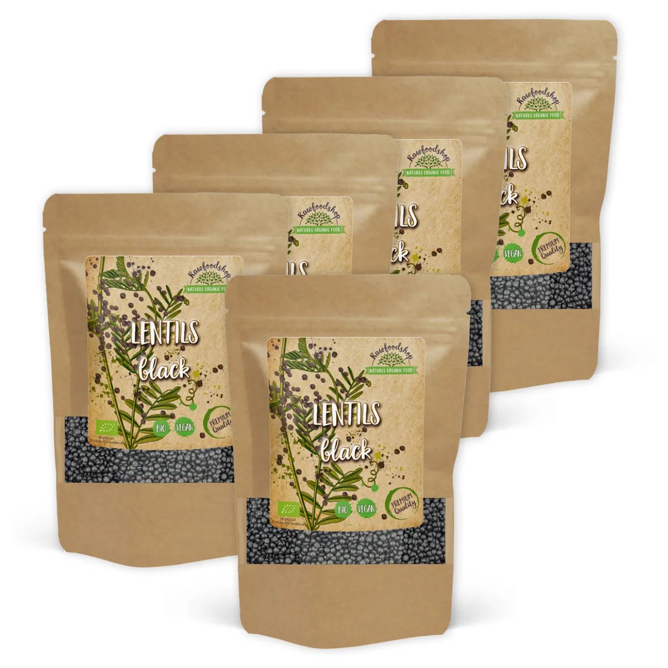 Linser Svarta EKO 500g x 5 paket