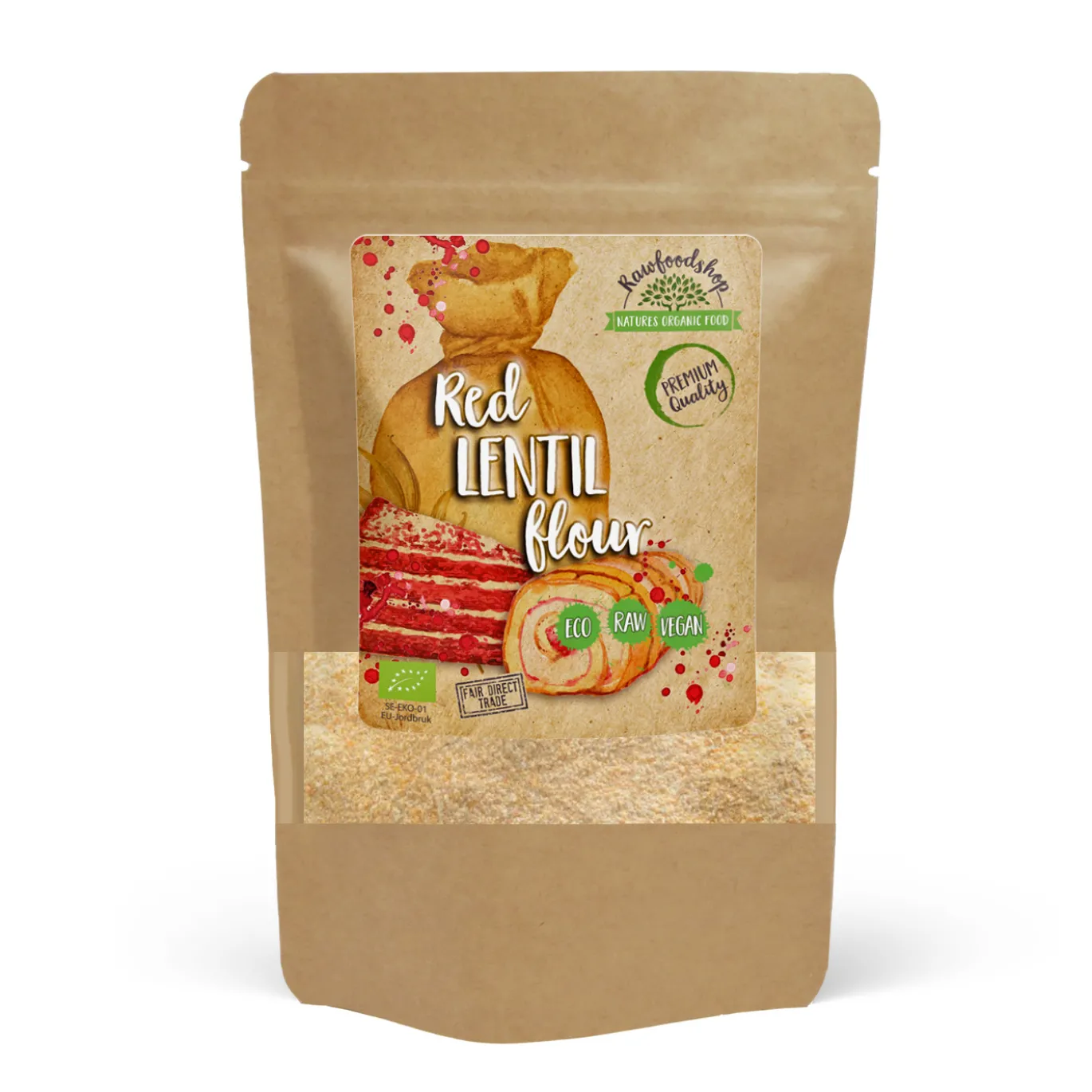 Linsmjöl Rött EKO 500g