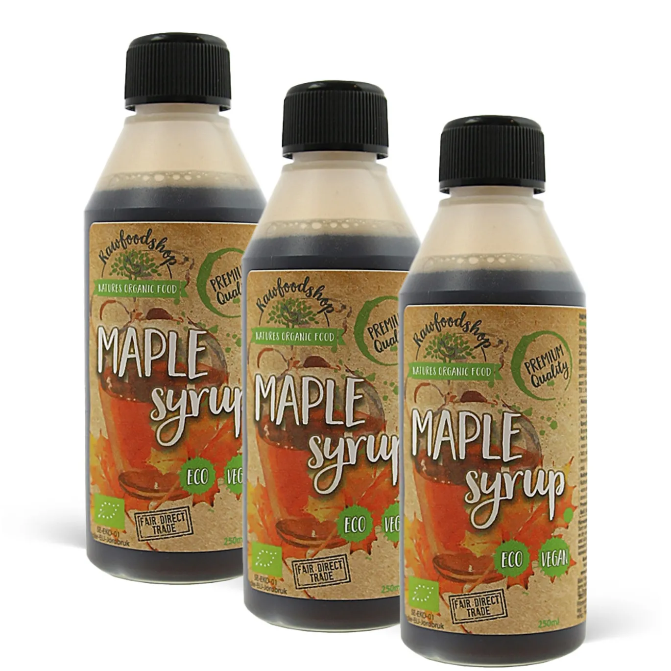 Lönnsirap EKO 250 ml x 3 flaskor
