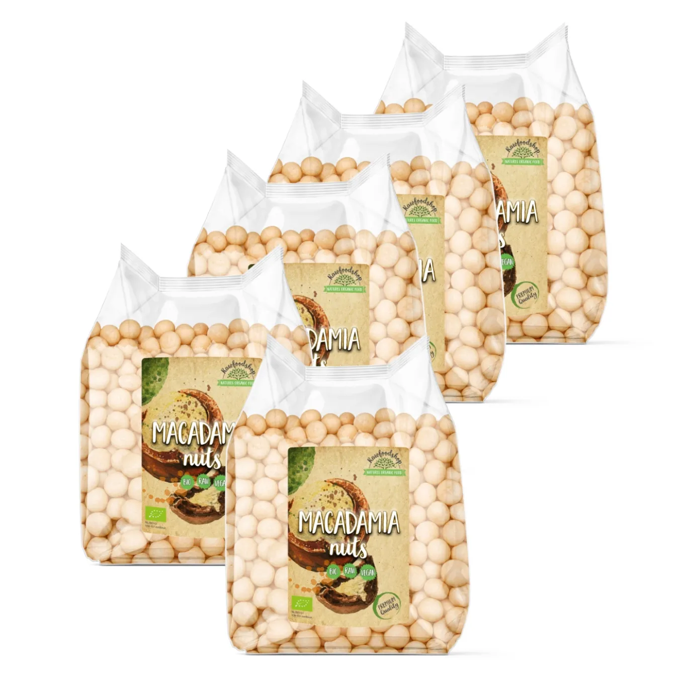 Macadamianötter Premium RAW EKO 1kg x 5 paket