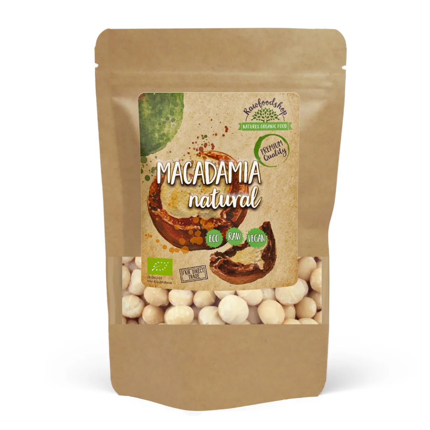 Macadamianötter Premium RAW EKO 200g