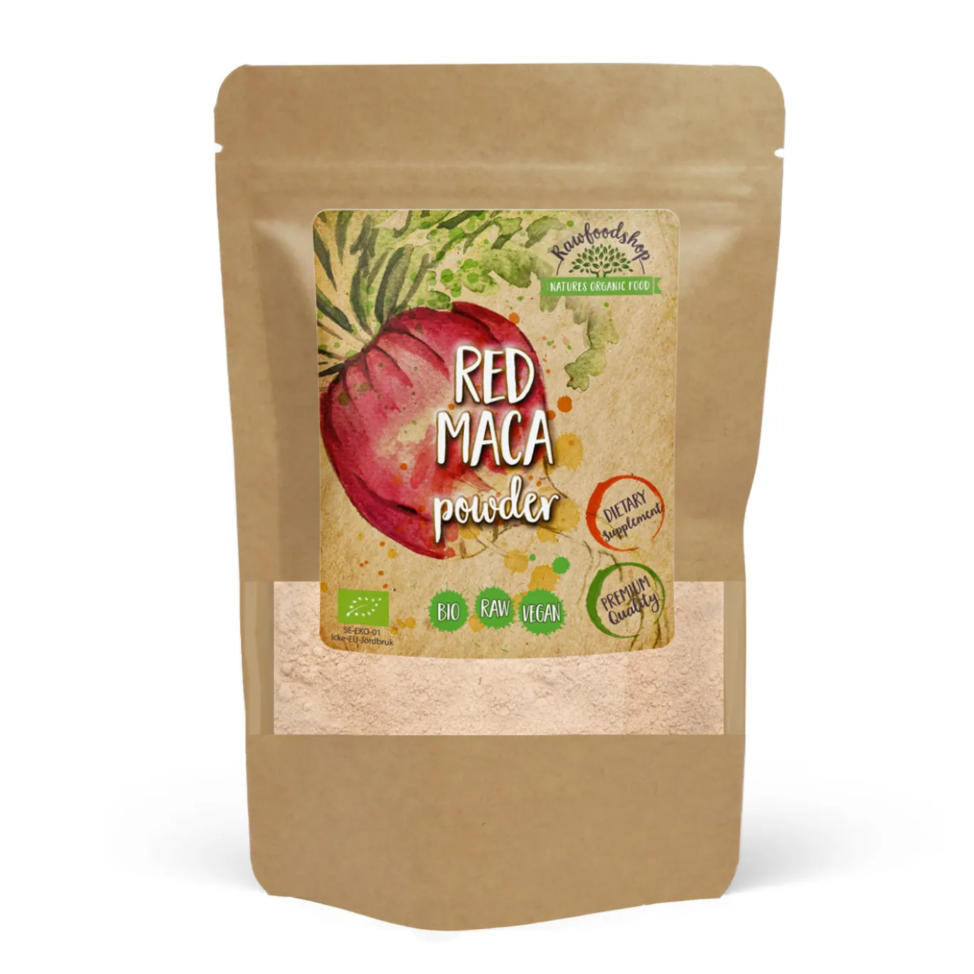 Maca Pulver Röd EKO 250g