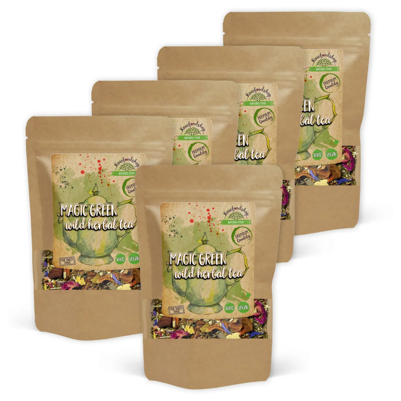 Magic Green Vild Örtte 100g x 5 paket