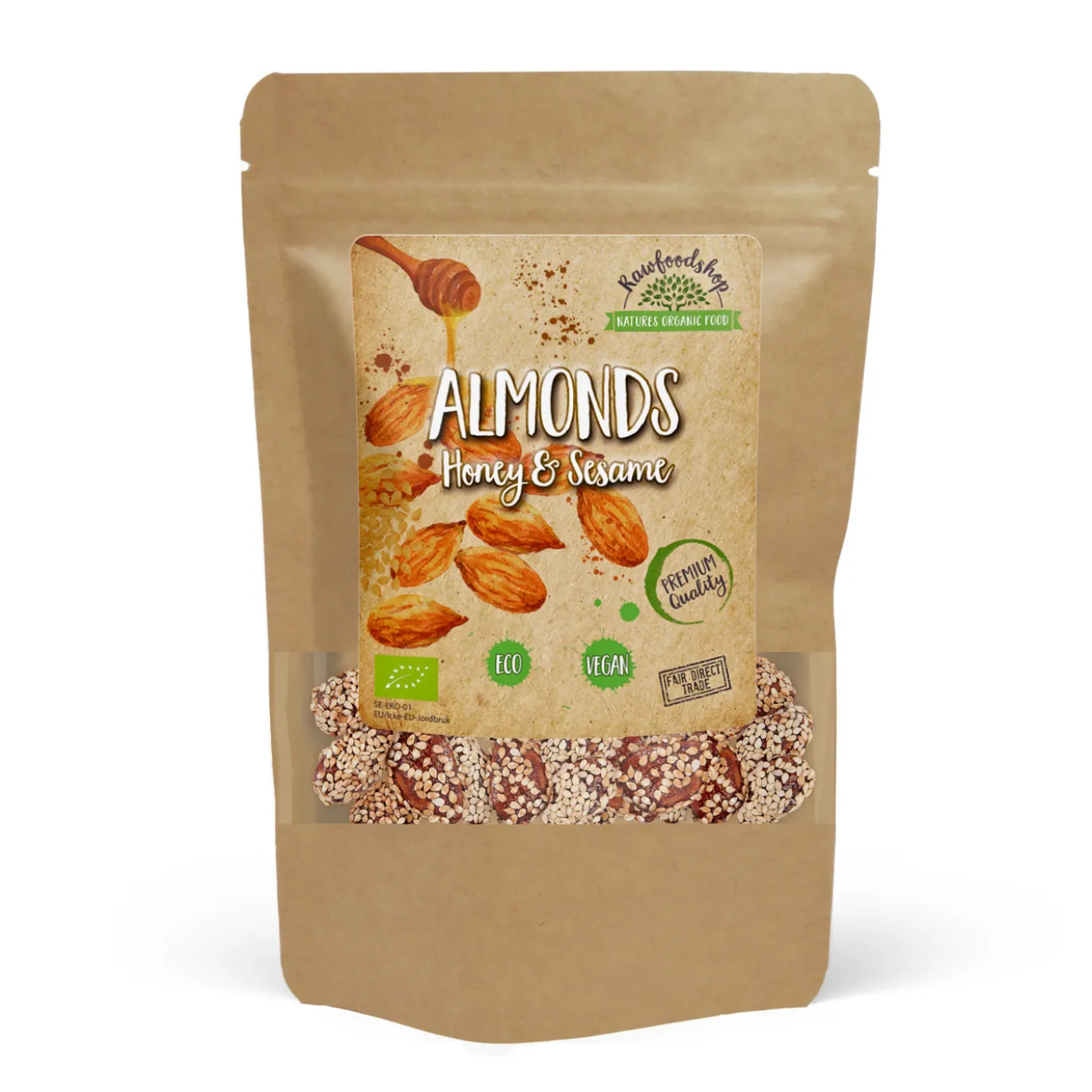Mandel Honung & Sesam EKO 200g